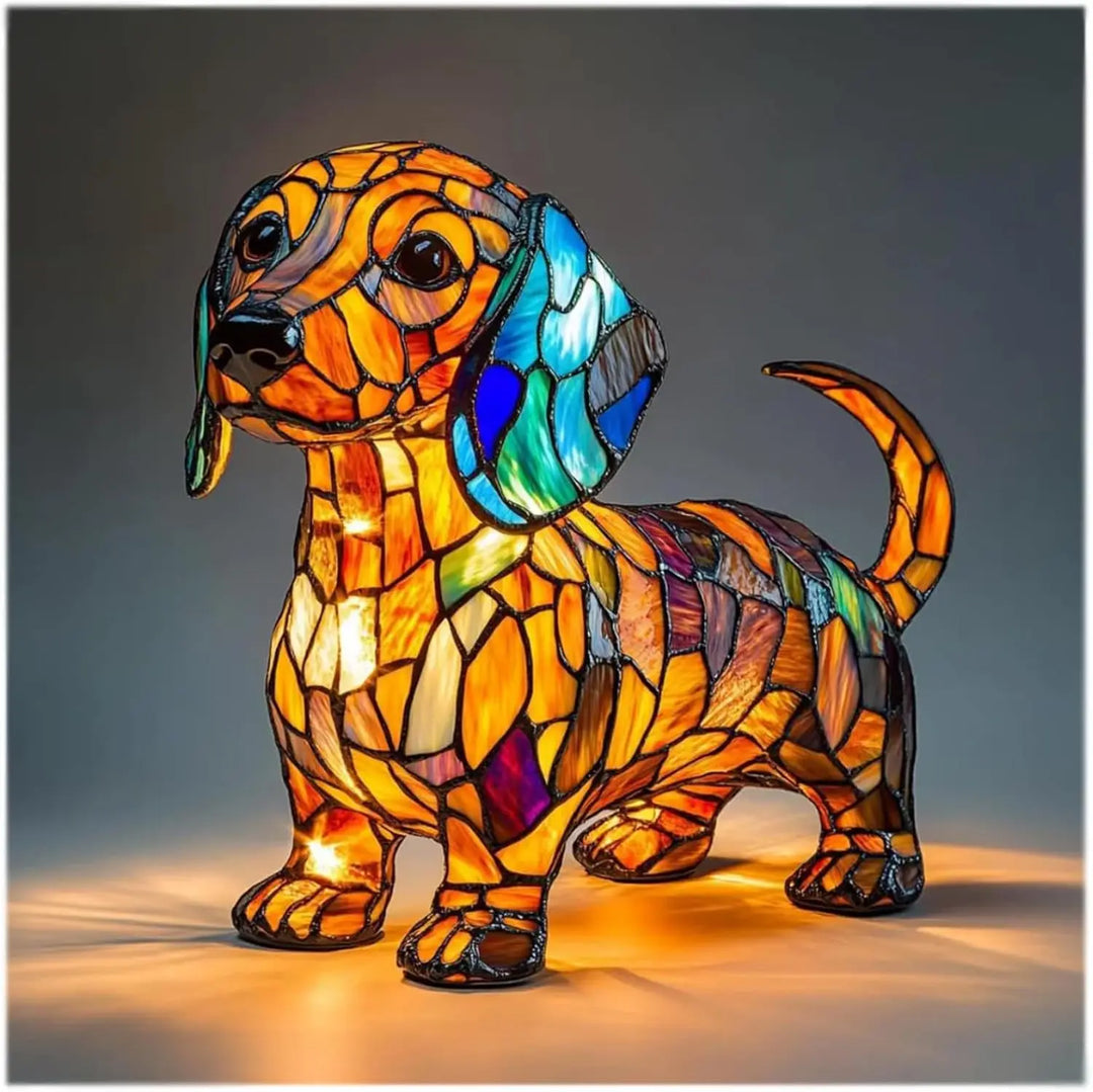 Fantasy Dog Table Lamp Decorative Colourful Home Lighting