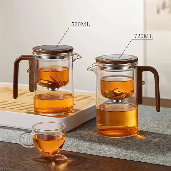 Glasteekanne mit Infuser – Elegant, Hitzebeständig & Ideal für losen Tee | Kreatives Design für stilvollen Teegenuss