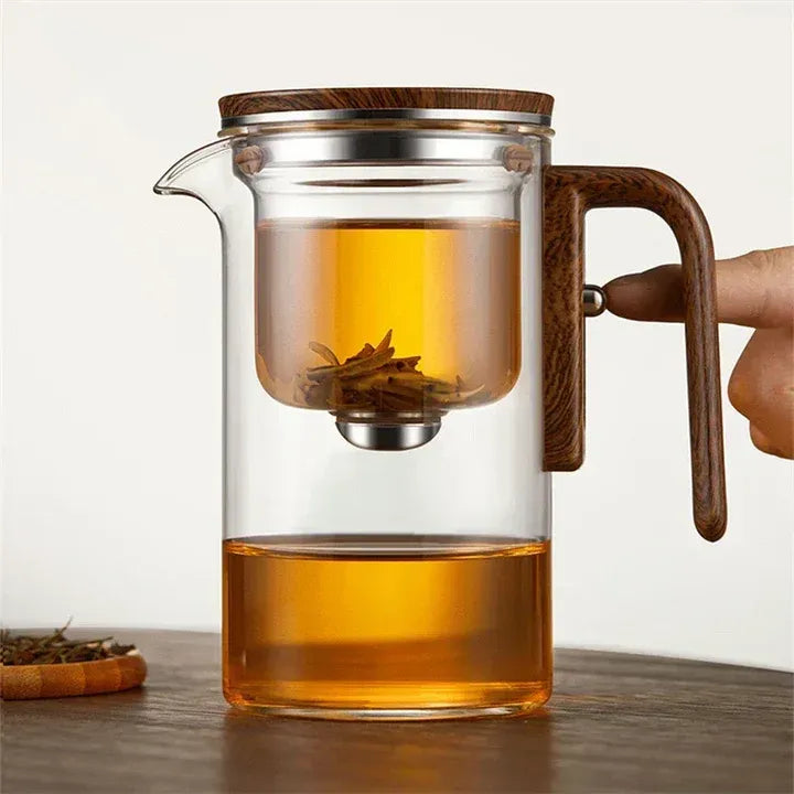 Glasteekanne mit Infuser – Elegant, Hitzebeständig & Ideal für losen Tee | Kreatives Design für stilvollen Teegenuss