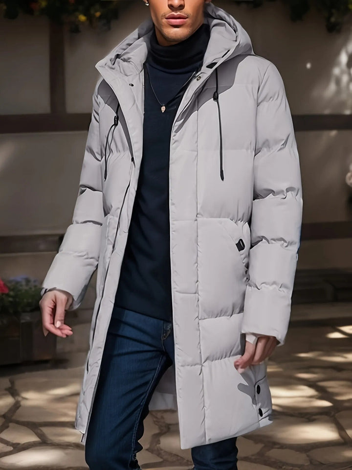Langer Parka Pufferjacke Für Männer | Winter