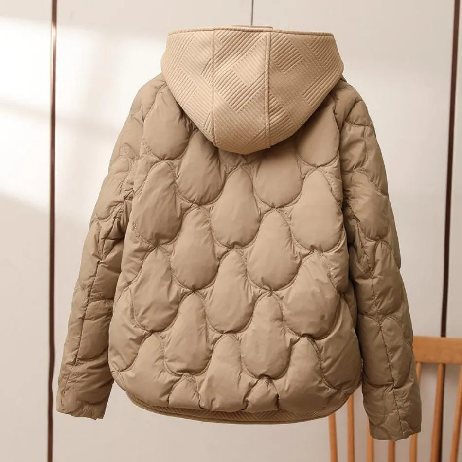 Gesteppte Daunenjacke Mit Muster Für Damen | Winter