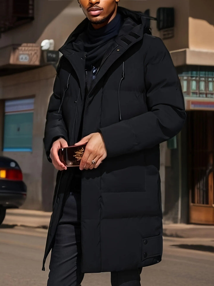 Langer Parka Pufferjacke Für Männer | Winter