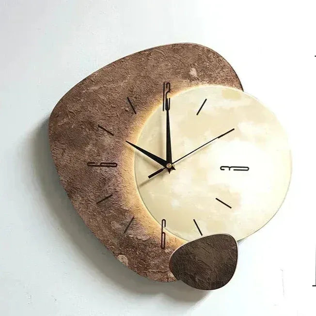 LED-Wanduhr – Modern, Ästhetisch & Kreativ beleuchtet | Dekorative Uhr für Wohnzimmer, Büro & stilvolle Innenräume