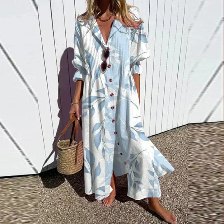 Coralie | Bohemian V-ausschnitt Kleid Für Damen | Maxi