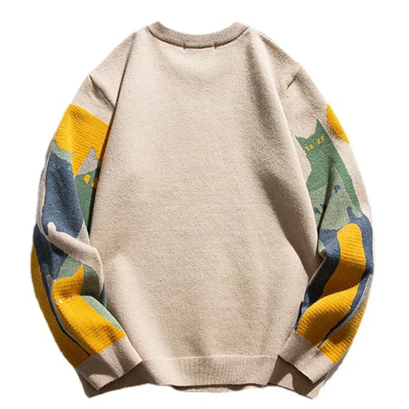 Herren Stilvolle Mehrfarbige Pullover | Oversize
