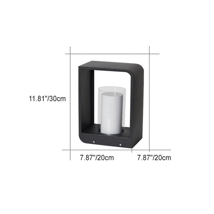 Outdoor LED Garden Light Square Minimalist Pathway Fixture