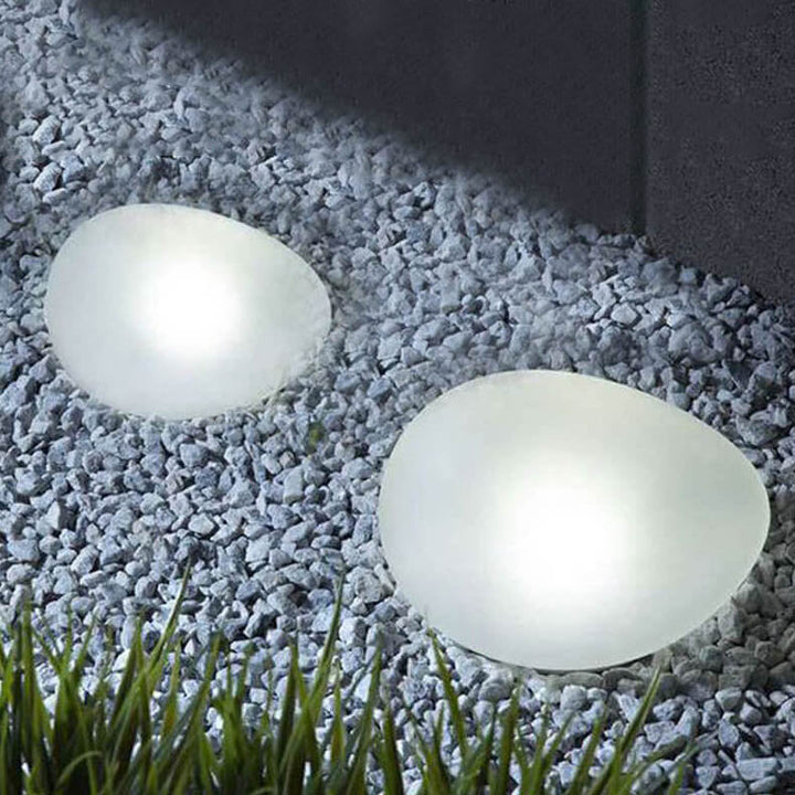 Solar Pebble Path Light Decorative Outdoor Garden Accent