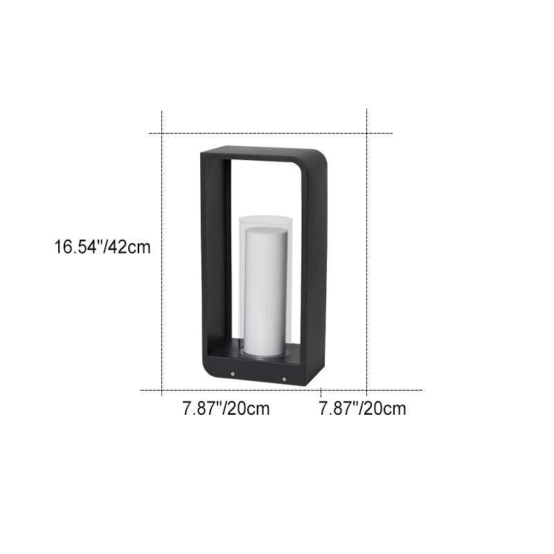 Outdoor LED Garden Light Square Minimalist Pathway Fixture