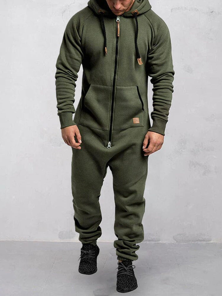 Moderner Jumpsuit Mit Kapuze Für Herren