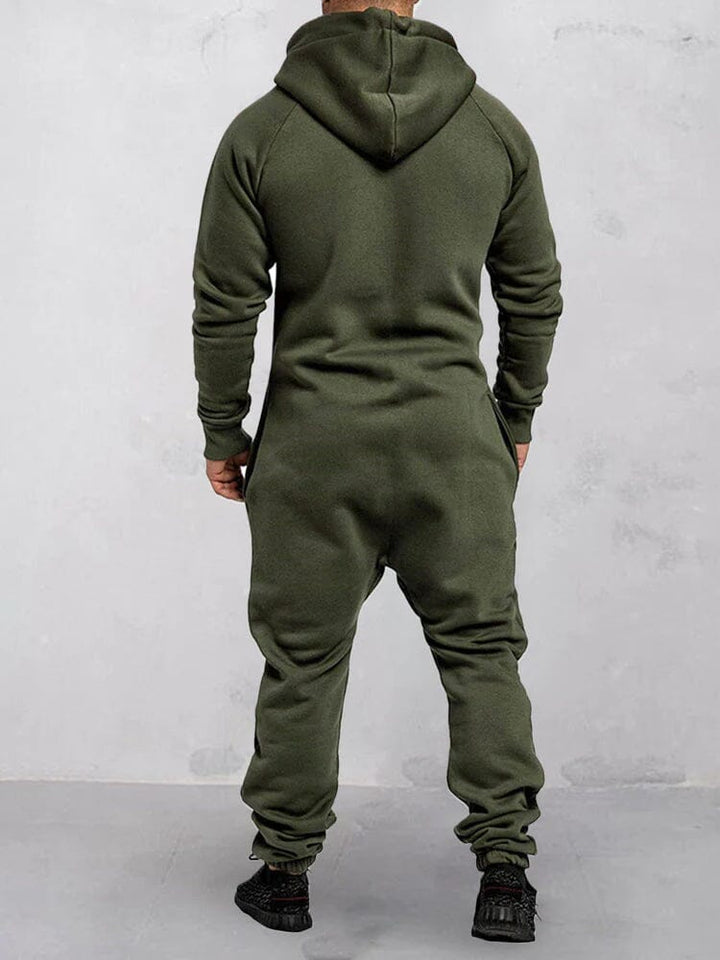 Moderner Jumpsuit Mit Kapuze Für Herren