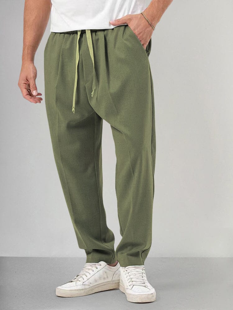 Schlichtes Kimono Jacken- Und Hosen Set Für Herren