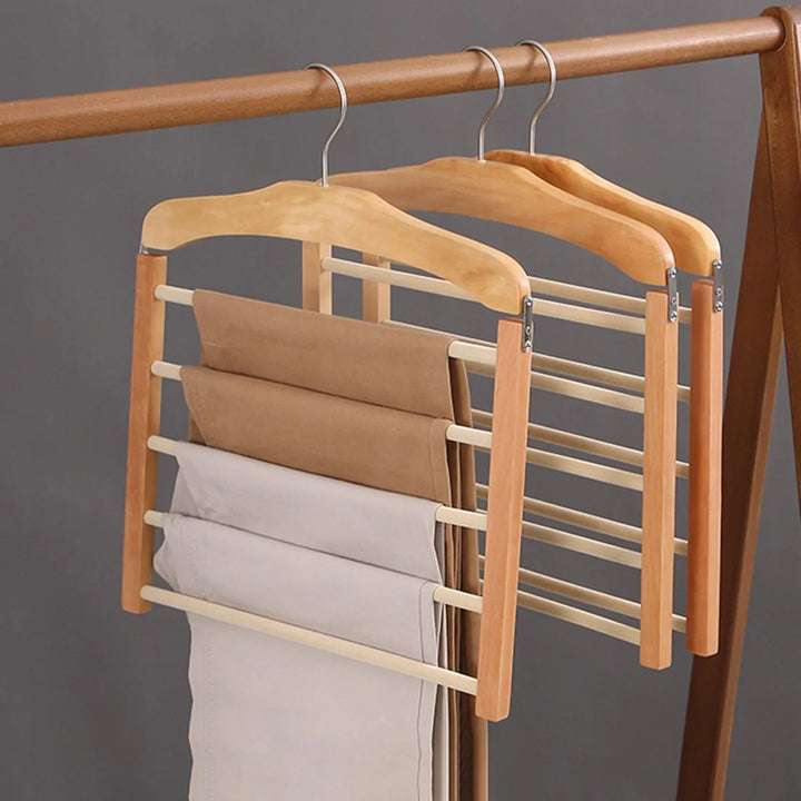 Trouser Hanger Multi-Bar Space-Saving Wardrobe Organiser