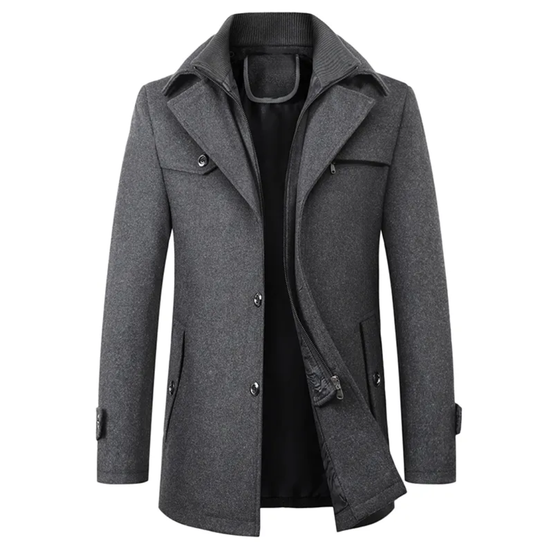 Lässiger Winter-Trenchcoat Für Herren | Lang