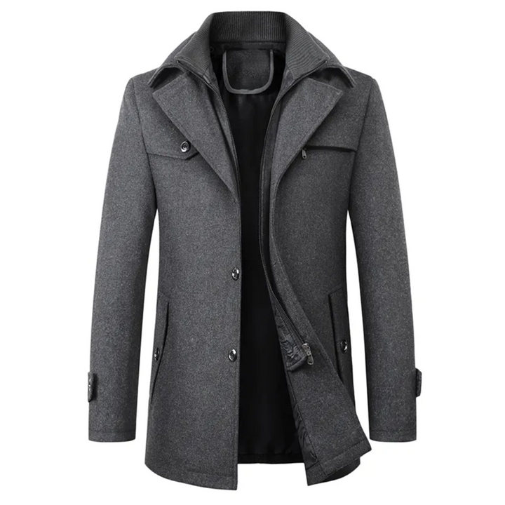 Lässiger Winter-Trenchcoat Für Herren | Lang