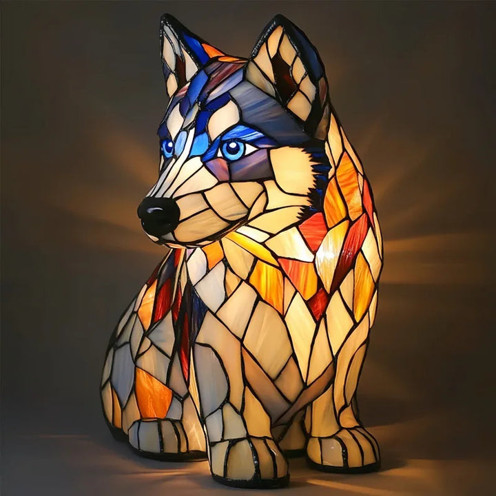 Fantasy Dog Table Lamp Decorative Colourful Home Lighting