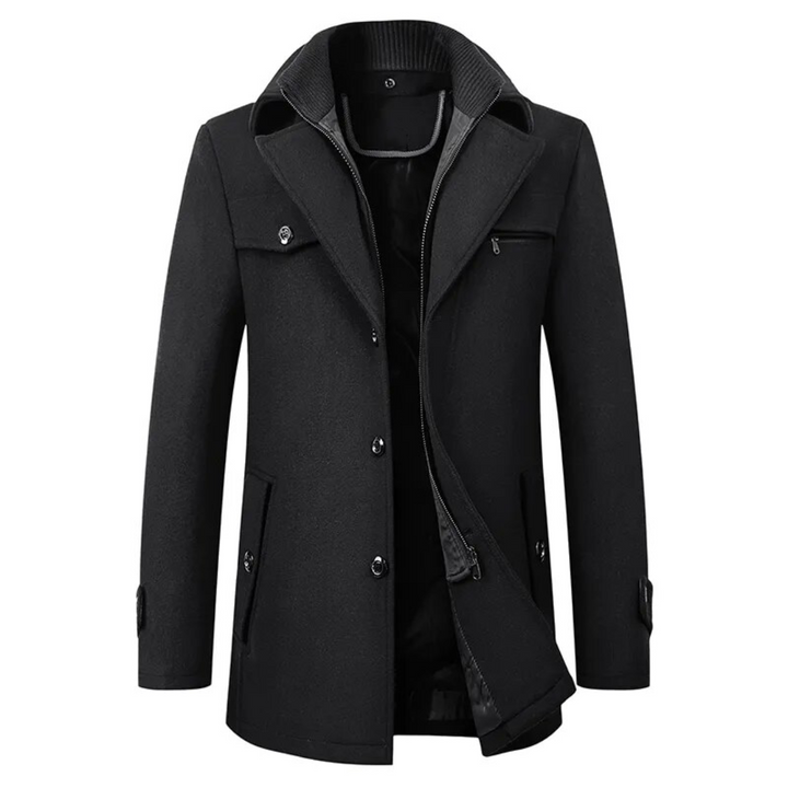 Lässiger Winter-Trenchcoat Für Herren | Lang