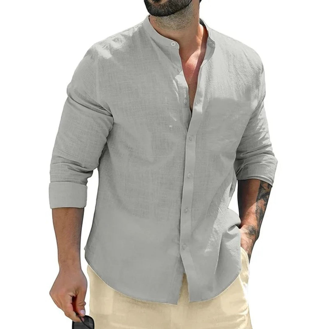 Louis | Lässiges Langärmeliges Sommerhemd Für Männer