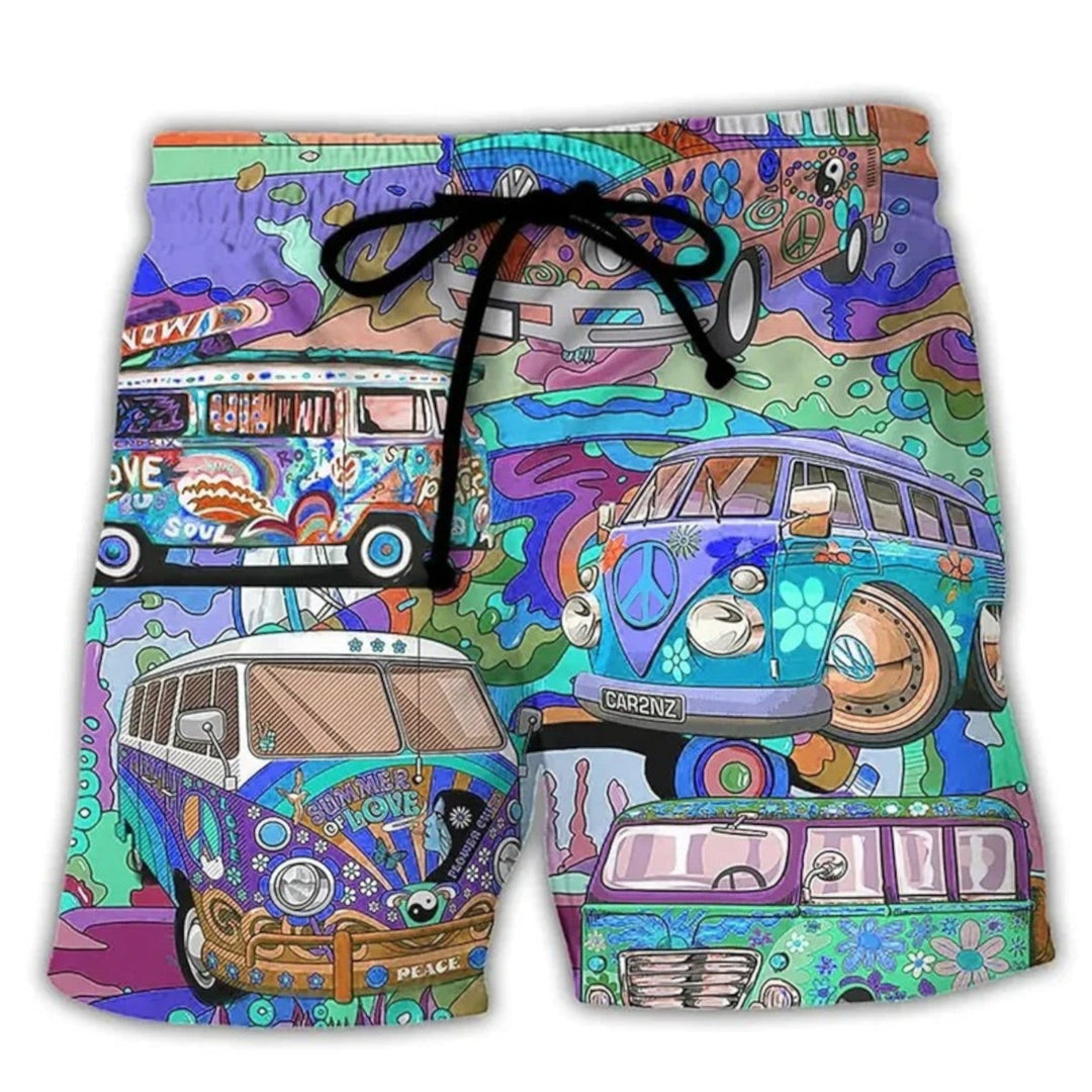 Isaac | Bedruckte Strandshorts Für Herren | Sommer