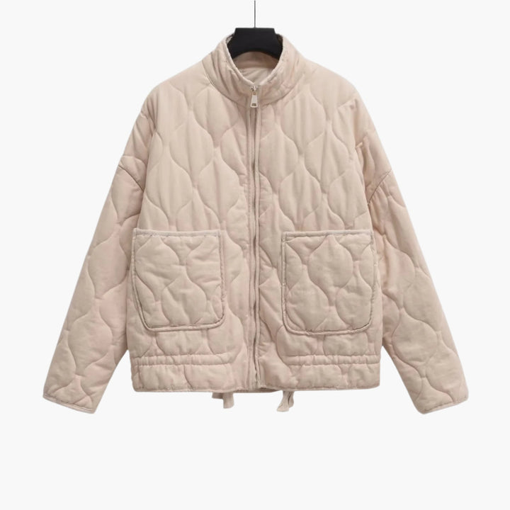 Klassische Steppjacke Mit Taschen Für Damen | Kurz