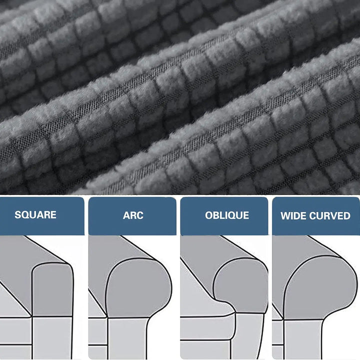 Armrest Covers Set Quilted Stretch Furniture Protection