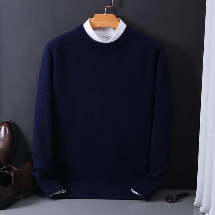 Lässiger Langarm-Kaschmirpullover Für Herren | Winter