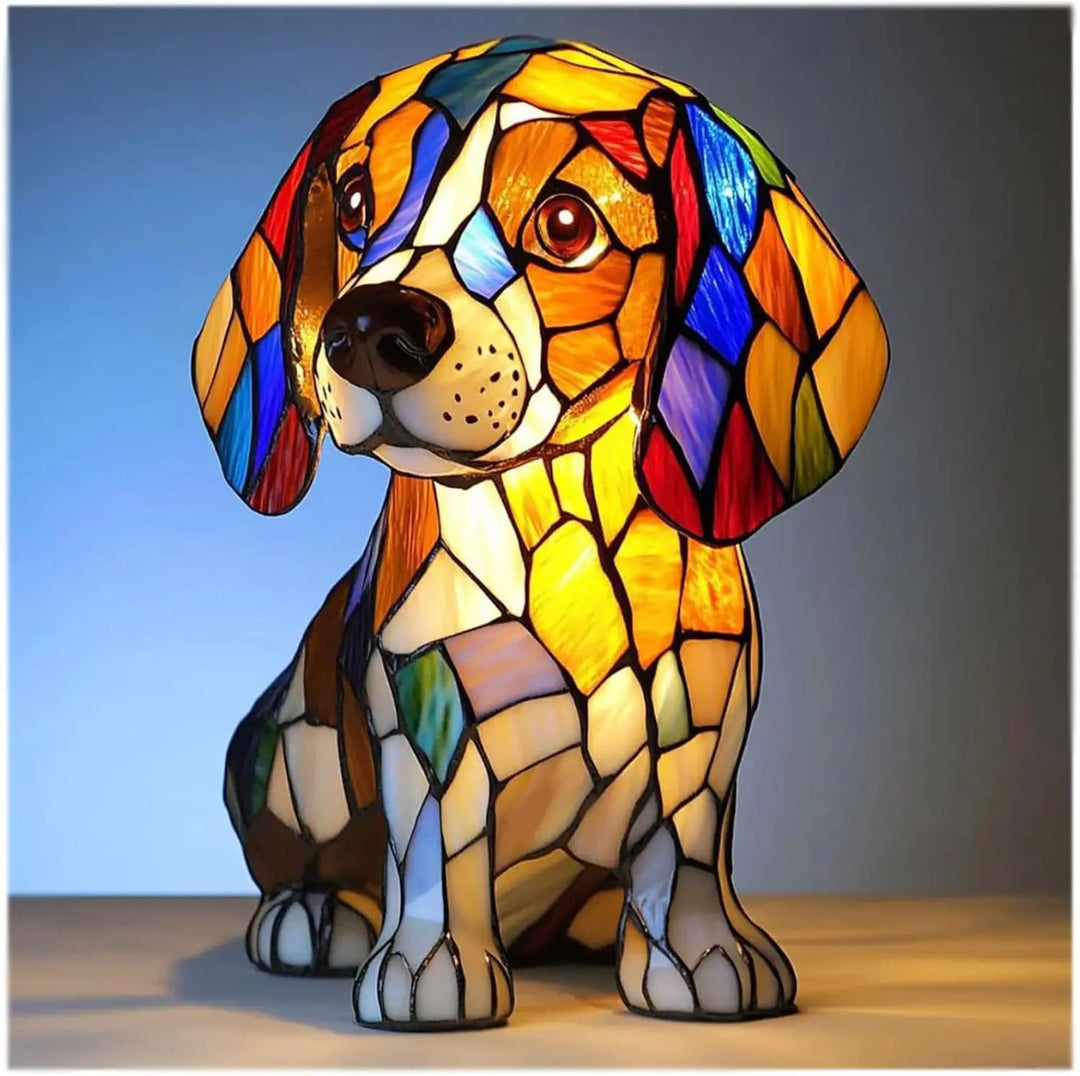 Fantasy Dog Table Lamp Decorative Colourful Home Lighting