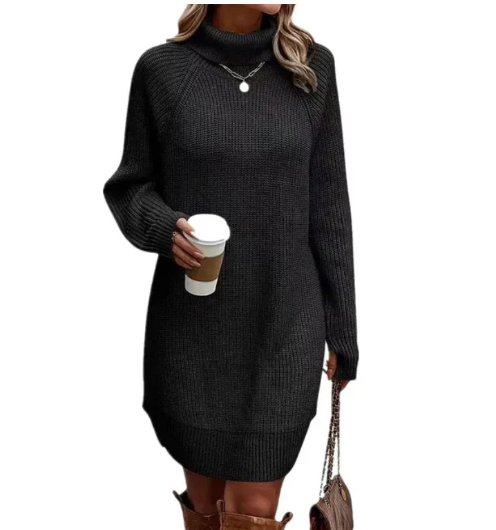 Strickkleid Für Den Winter | Lange Ärmel