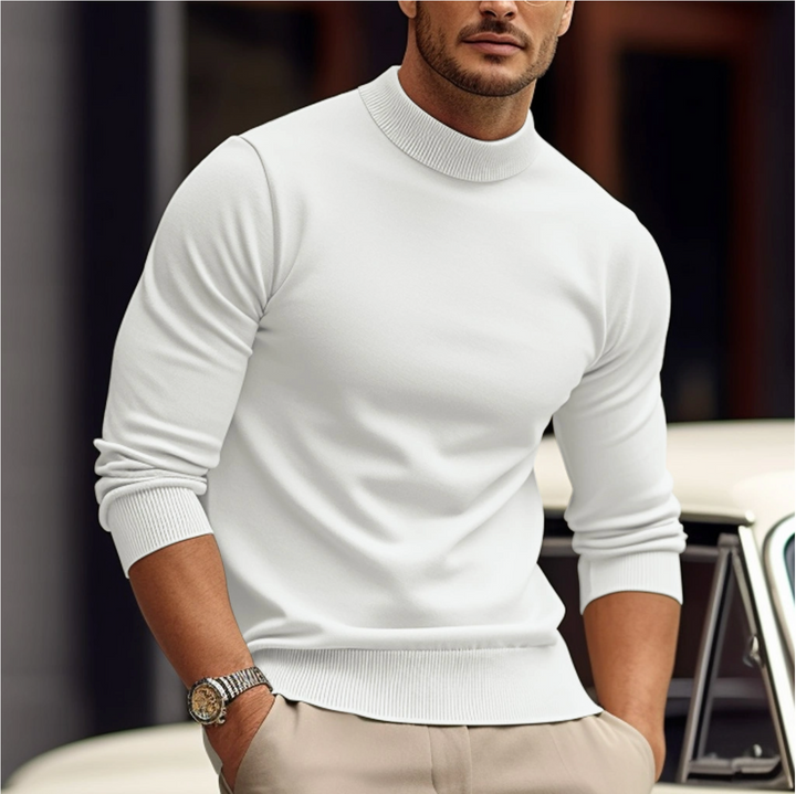 Stylischer Rollkragenpullover Für Männer | Langarm