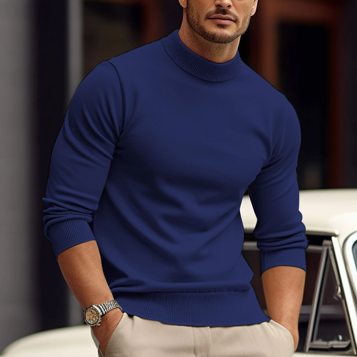 Stylischer Rollkragenpullover Für Männer | Langarm