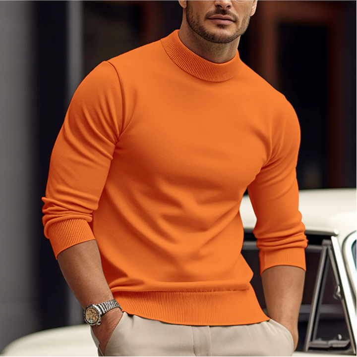 Stylischer Rollkragenpullover Für Männer | Langarm