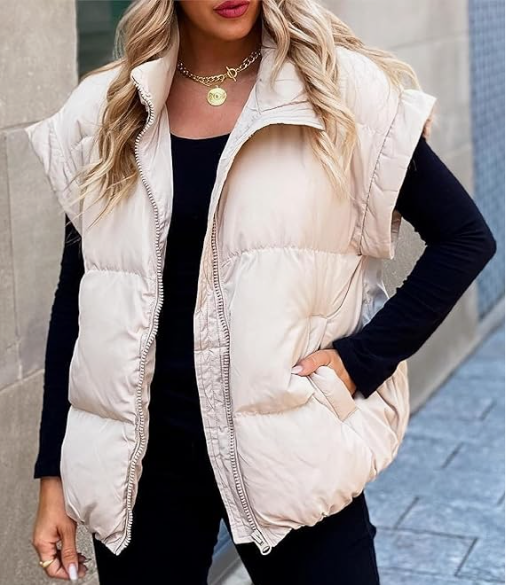 Modische Zip-Weste Für Damen | Winter