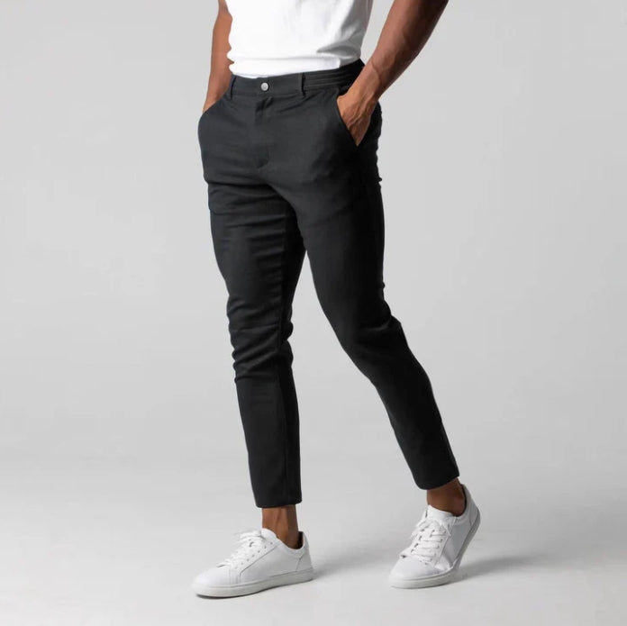 Knöchellange Stretchhose Für Männer | Slim Fit