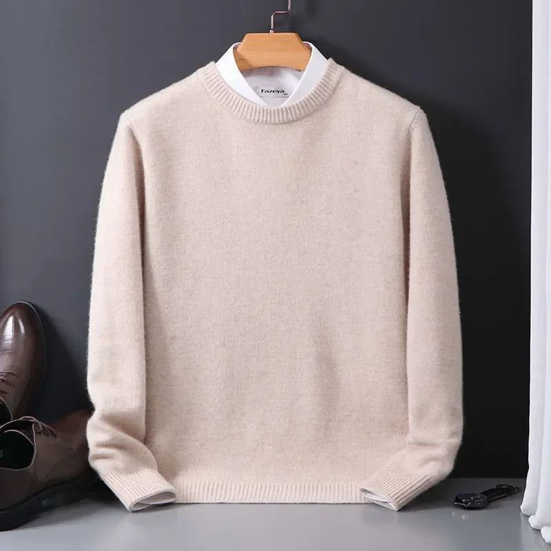 Lässiger Langarm-Kaschmirpullover Für Herren | Winter