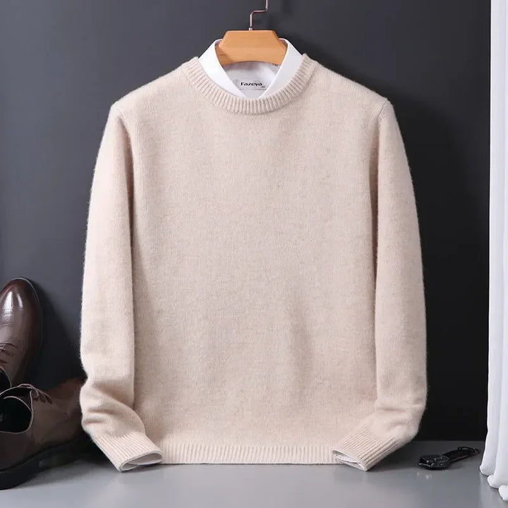Lässiger Langarm-Kaschmirpullover Für Herren | Winter
