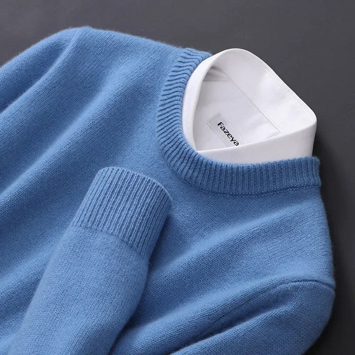 Lässiger Langarm-Kaschmirpullover Für Herren | Winter