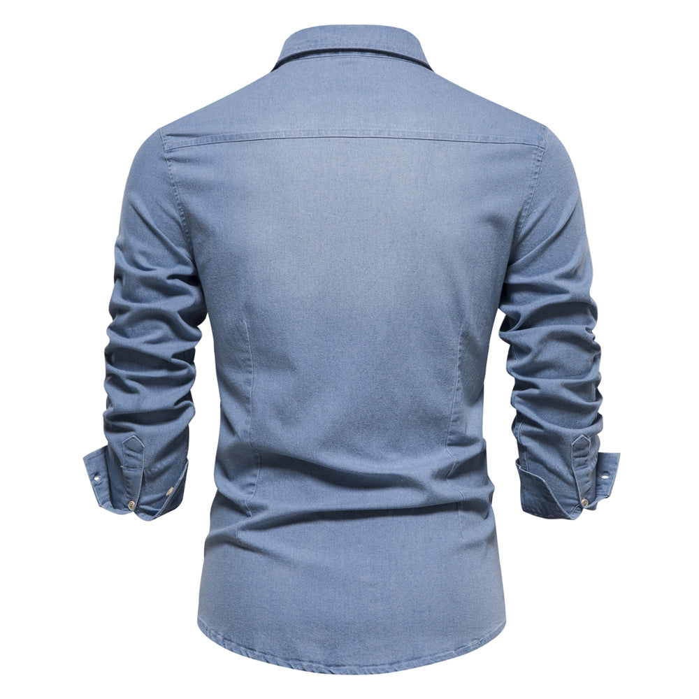 Herren Freizeit Jeanshemd | Langarm