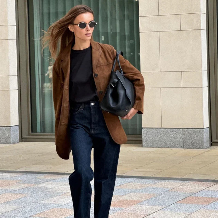 Trendige Damenjacke Mit Knopfverschluss | Vintage