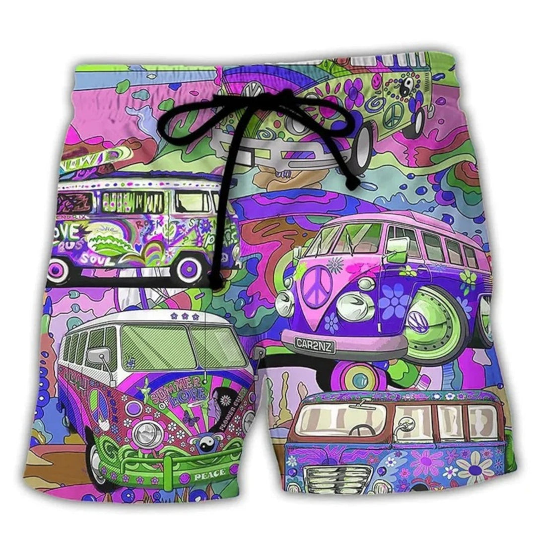 Isaac | Bedruckte Strandshorts Für Herren | Sommer