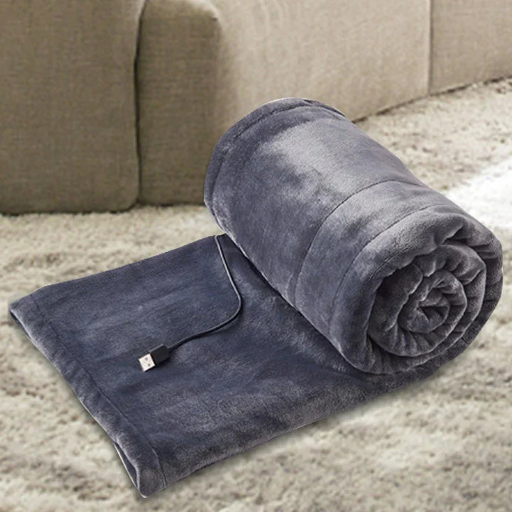 USB Heated Blanket Adjustable Heat for Desk, Sofa & Travel