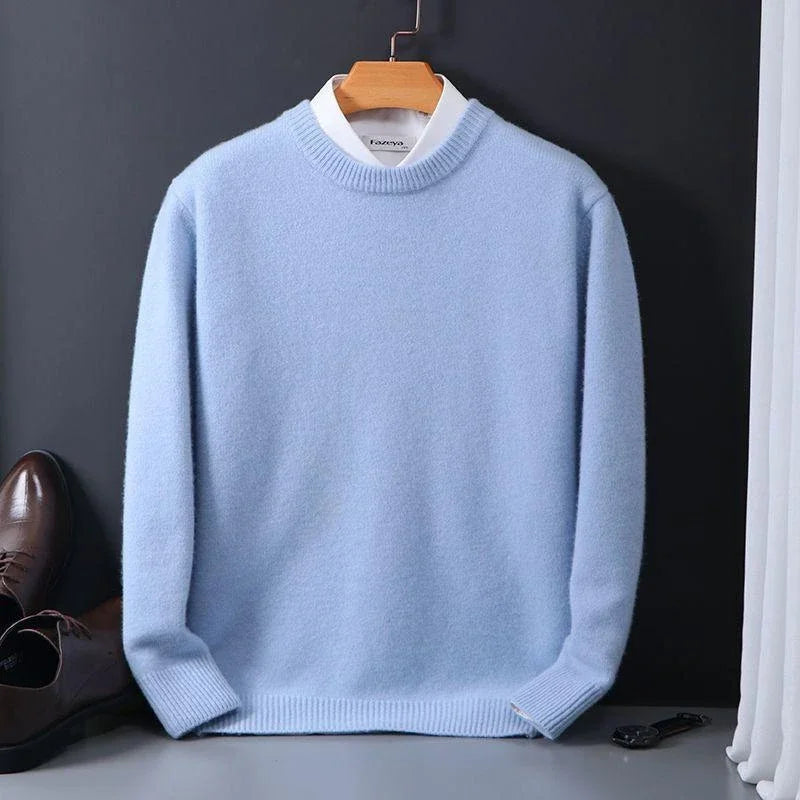Lässiger Langarm-Kaschmirpullover Für Herren | Winter