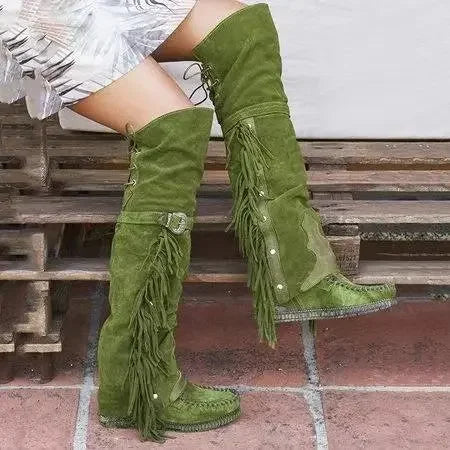 Stilvolle Verstellbare Damenstiefel | Kniehoch