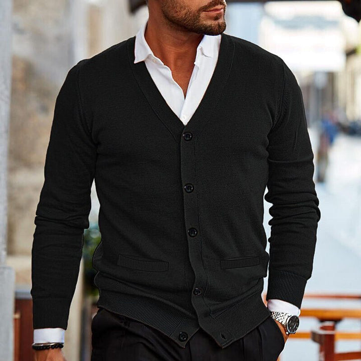 Stylische Herren Strickjacke | Langarm