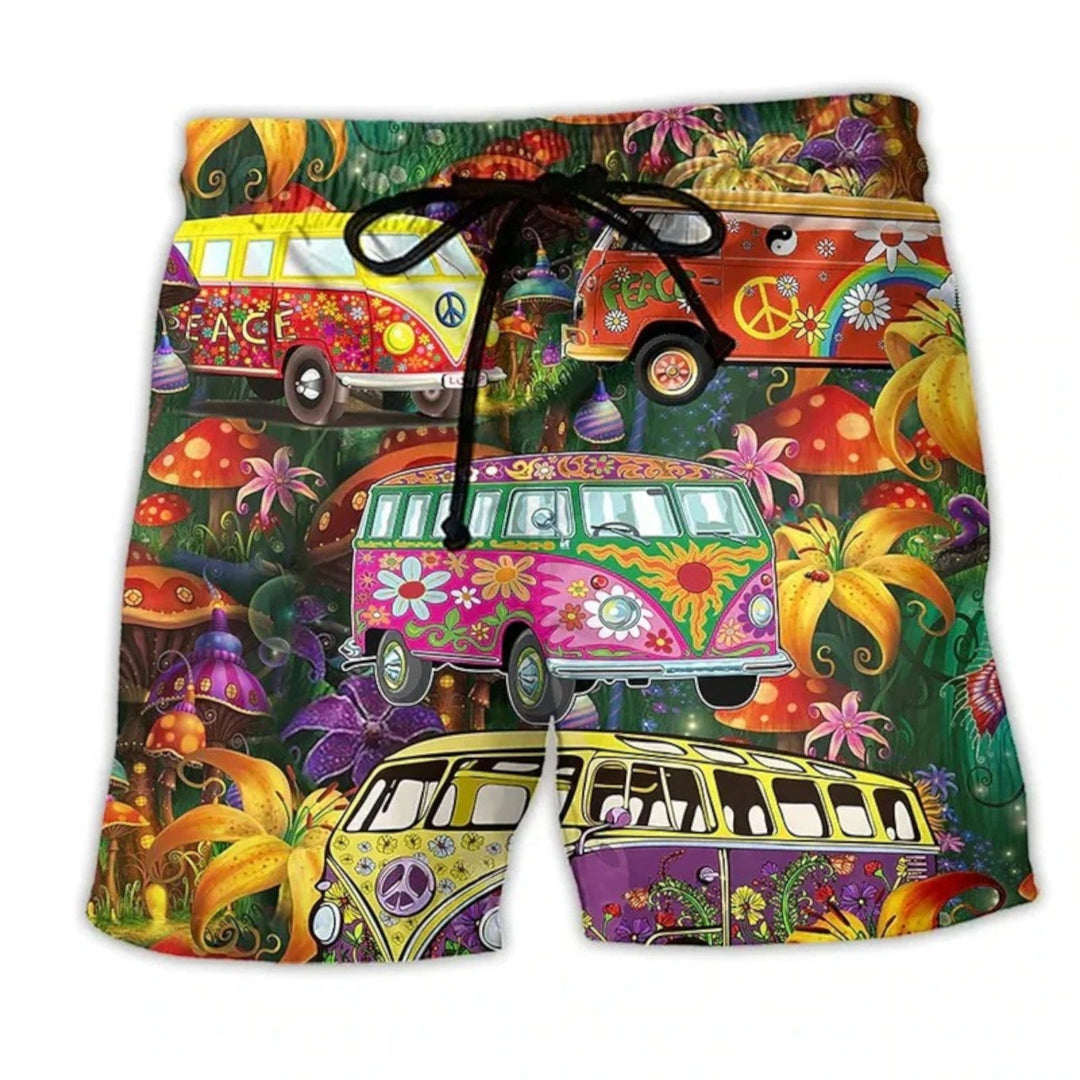 Isaac | Bedruckte Strandshorts Für Herren | Sommer