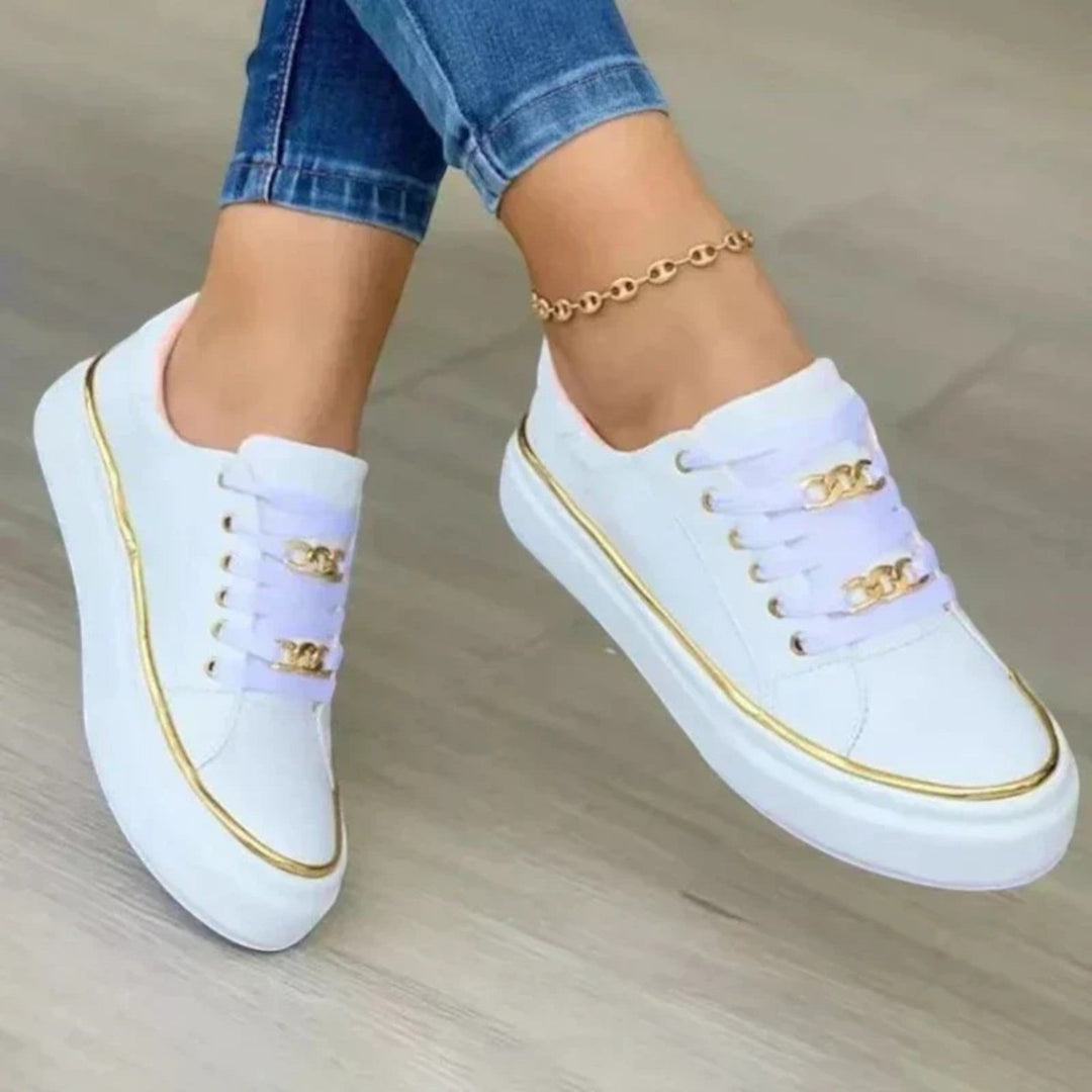 Yasmine | Lässige Plateau-Sneaker Für Damen