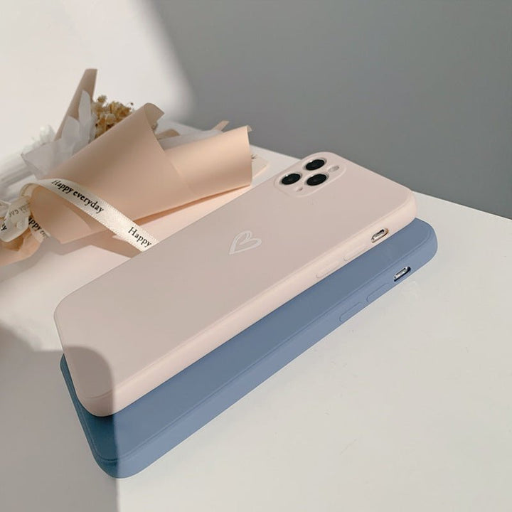 Heart Pattern Protective Phone Case for iPhone Models