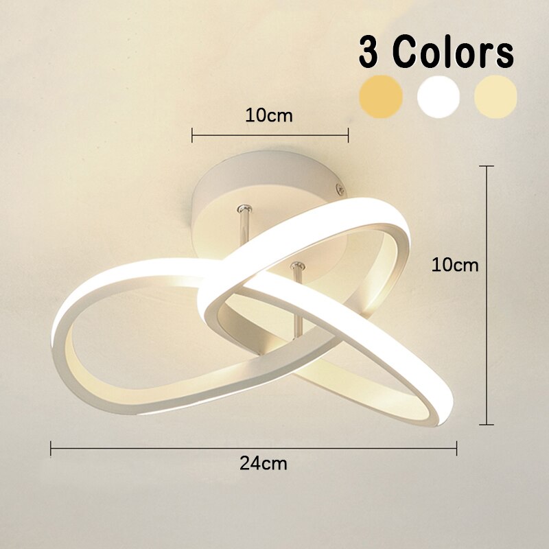 Adjustable 3 Ring LED Ceiling Light Modern Surface Mounted Design