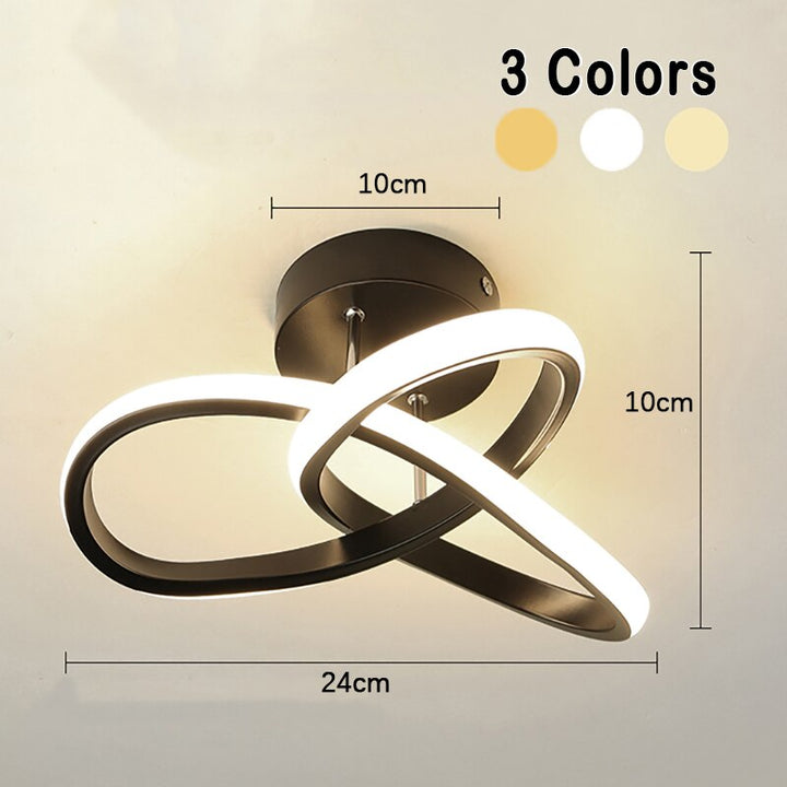 Adjustable 3 Ring LED Ceiling Light Modern Surface Mounted Design