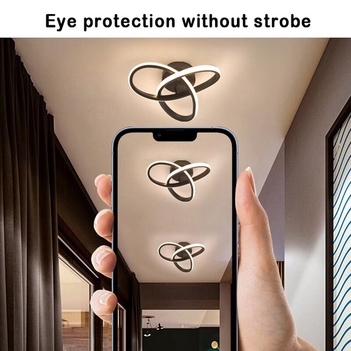 Adjustable 3 Ring LED Ceiling Light Modern Surface Mounted Design