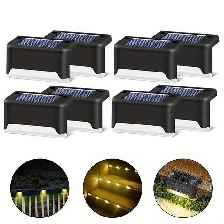 Solar Powered LED Outdoor Wall Light Auto On Sensor