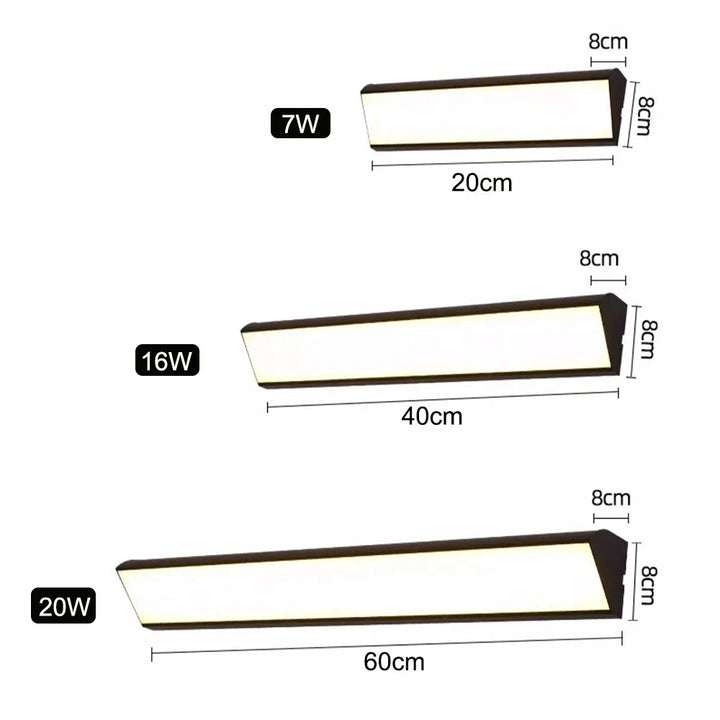 LED Exterior Wall Light Weatherproof Outdoor Fixture